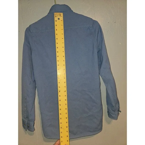 Tyndale FRFlame Resistant Work Shirt Mens Light Blue CAT 2 NFPA 2112 Made in USA - Picture 6 of 7